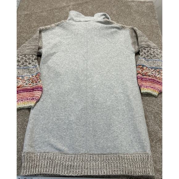 Daily Practice Anthropologie Sweater Cozy Cowl Neck Women’s L Embroidered - Picture 6 of 11